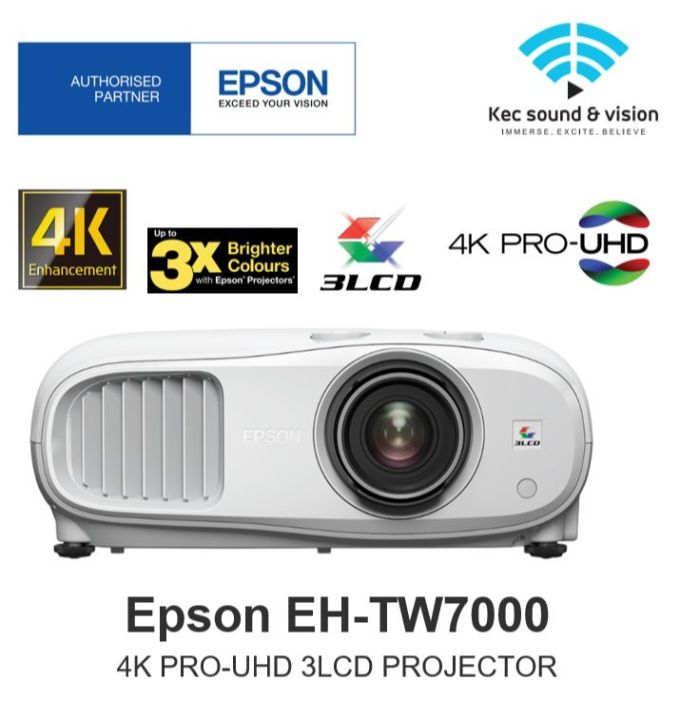 VIDEO PROJECTEUR EH-TW7000 HOME CINEMA 4K PRO-UHD 3000 LUMEN EPSON