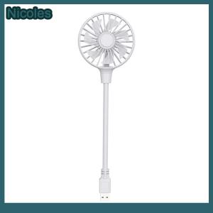 [Nicoles] Summer Outdoors And Travel USB Rechargeable Handheld Fan Silent Cooling Power Bank Wireless Mini Play Plug Fans