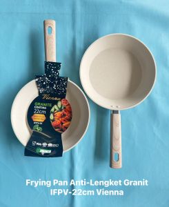 VIENNA FRY PAN INFINITY 20.22.24.26 CM | Panci penggorengan frypan Glowing granite marble pan jerman Glowpan