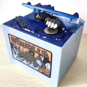 MITULI อัตโนมัติอัตโนมัติอัตโนมัติ ธนาคารหมูน้อยก็อดซิลล่า เหรียญขโมยขโมย อุปกรณ์อิเล็กทรอนิกส์อิเล็กทรอนิกส์ กระปุกออมสินอัตโนมัติ นักเรียนเด็กๆ เสียงแสง กล่องเก็บเงินประหยัด ของขวัญวันเกิดของขวัญ