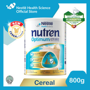 Nutren Optimum Cereal. Adult Complete Nutrition Whey Protein milk formula 800g