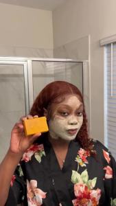 Glo Melanin Organic Turmeric Soap for Dark Spots Soap for Face All Natural Face Wash