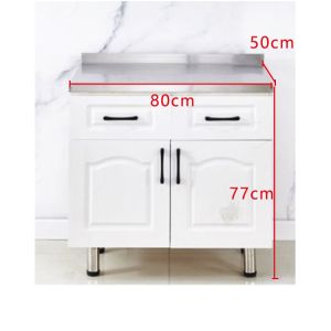 Kitchen Cabinet Storage Cabinet stove Simple Stainless Small Mobile Rental One