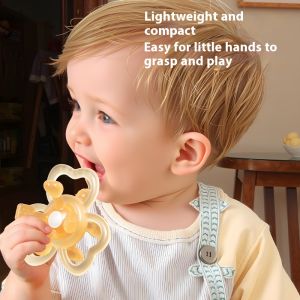 JOYNCLEON ซิลิโคนเคี้ยวได้ของเล่นที่ให้เด็กทารกกัดสำหรับการดูแลช่องปากของทารกและการฝึกจับ