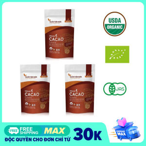 3 GÓI BỘT CACAO CRIOLLO HỮU CƠ NGUYÊN CHẤT 200gram PERU-chứng nhận hữu cơ Mỹ USDA