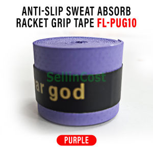 Sellincost 1pc High Soft PU Grip Tape Anti-Slip Badminton Grips Plain Strip Racket Tape Yonex Racquet Grip Finishing Tape Overgrips Tennis Sport Accessories Aksesori Sukan PUG10 PUG15
