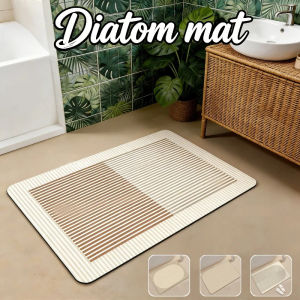40*60cm Bathroom Mat Non-slip Super Absorbent Diatomite Floor Mat Balcony Kitchen Rugs Doormat