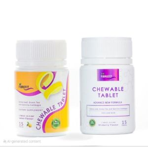 100% Original FibreFit Chewable Slimming Fuitty Tablet ( nd Fibremeal )  Kurus dengan mudah ● Detox ● Sembelit