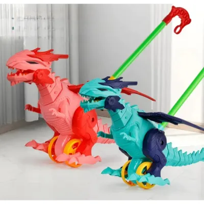 SG Baby Push Walker With Handle & Wheels Walking Toy Learning Walker Flying Pegasus