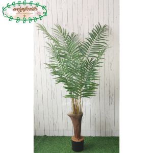 Pohon Imitasi Tanaman Artificial Palem Hawai T180 Latex Pot Dasar Hitam Hiasan Sudut Ruang Tamu Aesthetic
