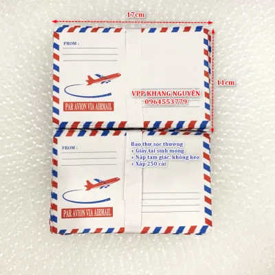 Bao Thư Sọc Thường Mỏng Không Keo (xấp 250 cái)