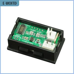 【E-WOITD】 DC 0-100V 10A Digital Voltmeter Ammeter Dual Display Voltage Detector Current Meter Panel Amp Volt Gauge 0.28" Red Blue LED