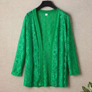 Summer New Long Lace Cardigan Light Jacket Long Sleeve Sun Protection Clothing