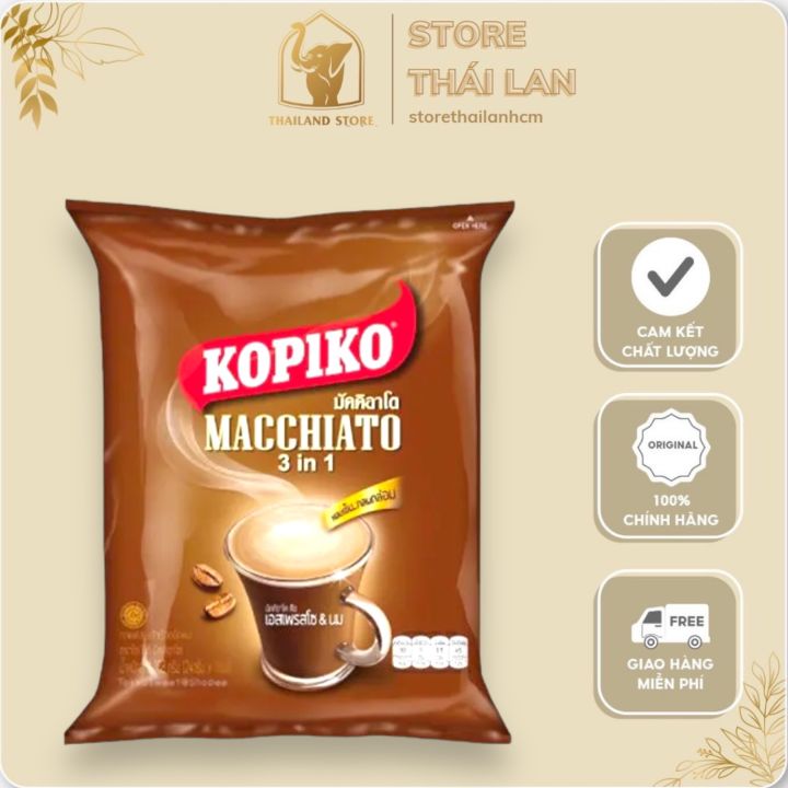 [CHÍNH HÃNG] Cafe Hòa Tan Kopiko Macchiato 3IN1 | Lazada.vn