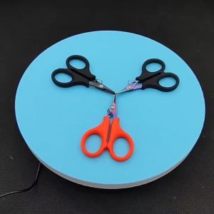 Fishing Scissor Portable Scissor Plier Cut PE line Braid Line Cutter Plies Fishing Tools Fishing Scissors With Retractable Lanyard Seawater Resistant Compact Cutting Implement For Angling Line Trimming