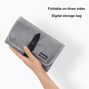 Portable Business Digital Storage Bag U Disk Data Cable Multifunctional Protective Cover Folding Organizer