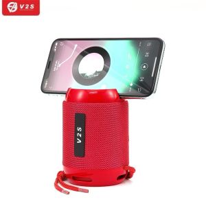 V2S VS802 Wireless Bluetooth Mini Speaker With Phone Holder support FM Radio/TF