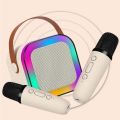 K12 Mini Karaoke Wireless Audio Speaker Bluetooth Microphone Portable Home KTV Karaoke Machine RGB. 