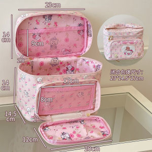 SLC Cute princess cosmetic bag female 2025 n-ew style girly storage bag large capacity travel square handbag