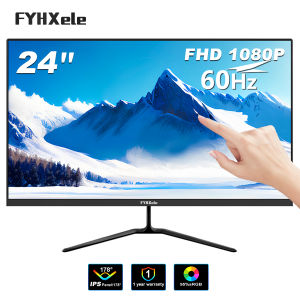 FYHXele 24 Inch Touch screen Monitors 1080P 60Hz/100Hz Computer Monitor Capacitive Computer Touchs creen Stand Display Rotating computer monitor support wall mounting