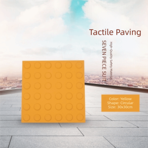 MIRELAE Durable Blind Road Brick PVC Tactile Paving Walkway Floor Stickers Outdoor Indoor Safety Navigation Tiles For Roadway Pathway Street Sidewalk