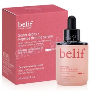 Belif Super Drops Peptide Firming Serum Retinol Adenosine Pore Lifting Anti-Aging 30ml