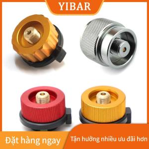 YIBAR Chất lượng cao cắm trại lò gas chuyển đổi thiết bị dài gas Tank gas lò chuyển đổi đầu kim loại gas Tank xi lanh Adapter