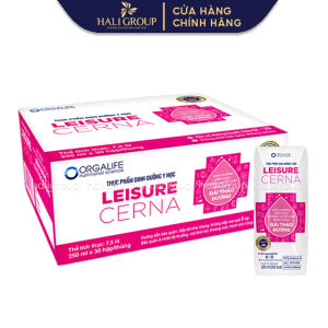 Thùng 30 Hộp Leisure Cerna Soup Uống Dinh Dưỡng Công Thức Kiểm Soát Đường Huyết
