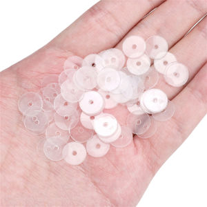 50pcs 4/5/6/7/8/10mm trong suốt Acrylic PP Spacer hạt charm Mũ lỏng lẻo hạt cườm cho vòng tay thủ công vòng cổ bông tai Keychain tự làm thủ công làm đồ trang sức phụ kiện