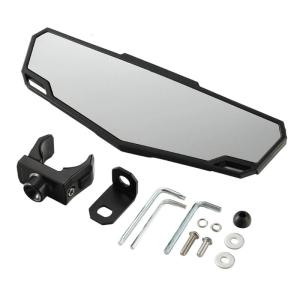 Wide Angle UTV Center Mirror With Anti Vibration Clamp 360 Degree Rotation Adjustment Fit for Enhanced Trail Visibility