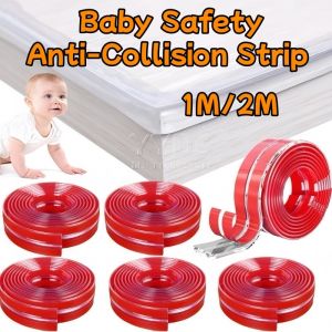Baby Safety Self Adhesive Kids Collision Proof Soft Bumper Transparent PVC Protection Table Edge Guard Protector Strip