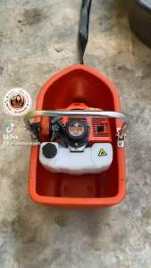 เรือสูบน้ำ เรือขนาดเล็ก สำหรับงานสวนที่ใกล้เเหล่งน้ำ รุ่นนี้แรง ยิงสปริงเกอร์ได้