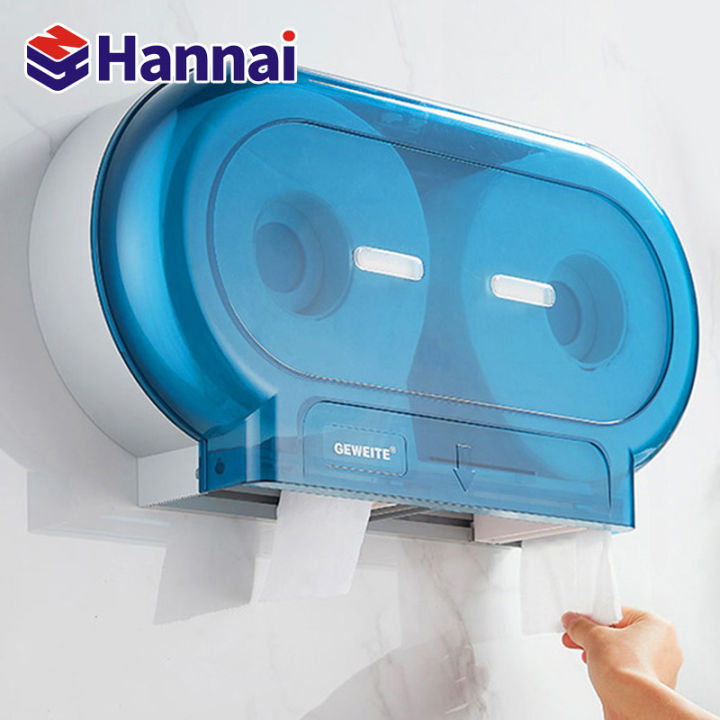 Hotel double roll paper towel rack Public toilet large roll paper box ...