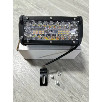 2 ชิ้น ไฟสปอร์ตไลท์ 12V 24V 7 นิ้ว 120 W ไฟ LED บาร์สปอร์ตไลท์แอลอีดีกันน้ำหมอกขับรถโคมไฟสไตล์วินเทจ สว่างตาเเตก ไฟตัดหมอก Spotlight SUV รถบรรทุก