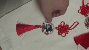 4Pcs/Lot Spring Festival Festive Red Tassel Kusuriya No Hitorigoto The Apothecary Diaries Keychain Maomao Acrylic Chain for Pants Womans Key Chain Men Pendant Jewelry