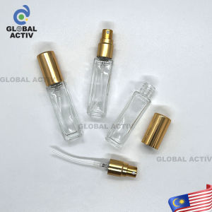 [10pcs] 9ml (GA571) Exclusive Square Travel Size Perfume Spray Refillable Bottle / Botol Kaca Minyak Wangi 便携高端香水分装空瓶