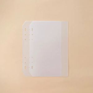 WENQI 2pcs PP Loose-Leaf Notebook Refill Paper A4 A5 A6 A7 DIY Spiral Binder Divider Page Separator Portable Transparent Refill Spiral Page Binder Indexing Cards Scrapbooking