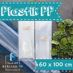 Plastik PP Bening 60x100 Cm / Plastik Laundry Plastik PP Lebar