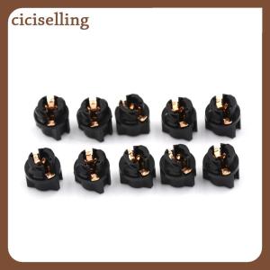 [ciciselling] 10Pcs T5 Socket Twist Lock Instrument Panel Cluster Plug Dash Light Bulb