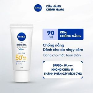 Kem Chống Nắng NIVEA Protect & Light Feel SPF50+ PA+++ 90ml - 86018