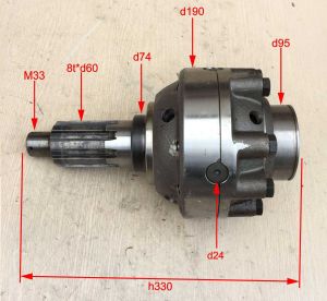 Vi sai tách cầu Xe Howo mã SP 199014320166. Loại 8 răng/8 răng/22 răng trục F24
