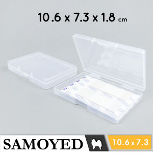SAMOYED BX-SU-1067318 Tempat / Kotak Plastik PP Penyimpanan Kecil Serba Guna / Plastic Storage Box 10.6 x 7.3 x 1.8 / 106 x 73 x 18 cm (Kartu / Aksesoris / Pernak-Pernik / Perhiasan / Obat / Klip / Peniti / Jarum / USB / Memory Card)
