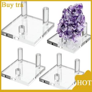 [Buytra] ที่ตั้งโชว์อะคริลิคฐานยึดชั้นวางของสำหรับตัวอย่างหินแร่แร่จีโอดเครื่องประดับชั้นแสดงของสะสมขนาดเล็ก