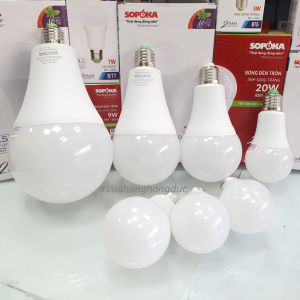 Bóng đèn led tròn 3W 5W 7W 9W 12W 15W 20W 30W sáng trắng hình cây nấm mã B SOPOKA