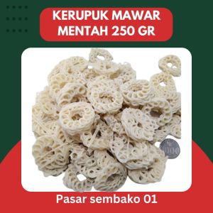 KERUPUK SEBLAK SAMBAL KECIL Mentah Krupuk Seblak Rafael MAWAR PUTIH Asli Sidoarjo 250 gr