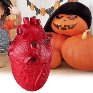 Realistic Heart Decoration for Halloween Celebration Body Parts Model Ornament Handmade Haunted House Accessories