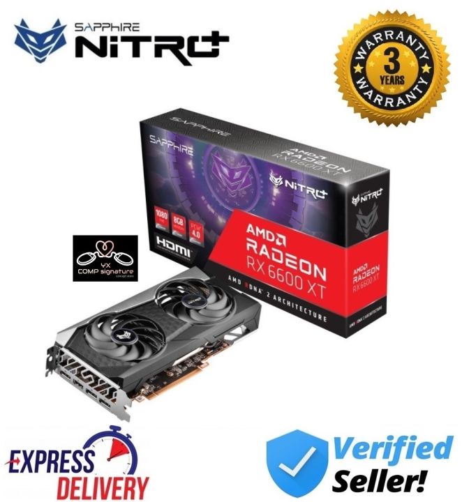SAPPHIRE NITRO+ RX 6600 XT GAMING OC 8GB GDDR6 RX6700XT NITRO+ (11309 ...