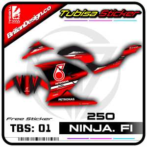 Sticker Striping Variasi Ninja 250 FI - Stiker Striping Motor Kawasaki Ninja 250 FI. TBS.SF.01