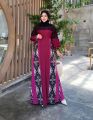 AMIRA DRESS Twill ORY Kombinasi Tenun Troso Dan Brokat. 