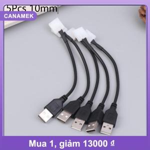 【CANAMEK】 5 10pcs kết nối cáp USB để 2pin 8mm 10mm miễn phí hàn LED Strip kết nối Led Ribbon Strip ánh sáng Bộ chuyển đổi